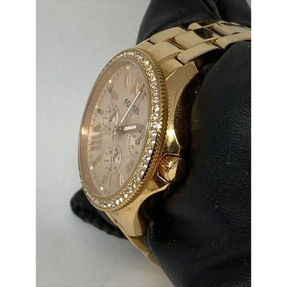 Fossil Cecile AM4483 Women's Gold Stainless Steel Analog Dial Quartz Watch BP681 - Picture 4 of 12